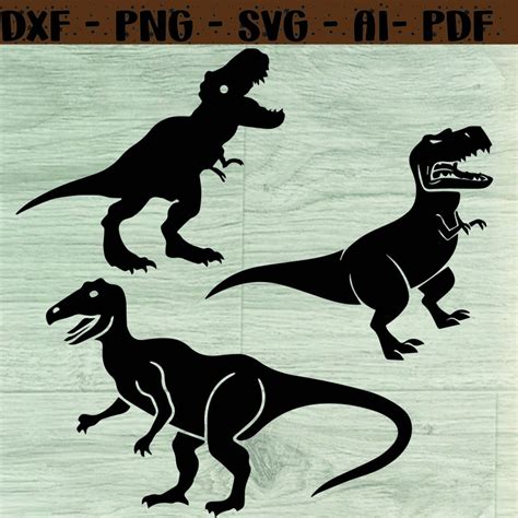 T Rex Dinosaur Svg Tyrannosaurus Rex Svg Dino Svg Prehistoric Animal