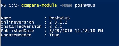 Compare Powershell Modules • The Lonely Administrator