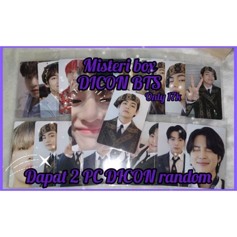 Jual Misteri Box Photocard Dicon Bts Baca Deskripsi Shopee Indonesia