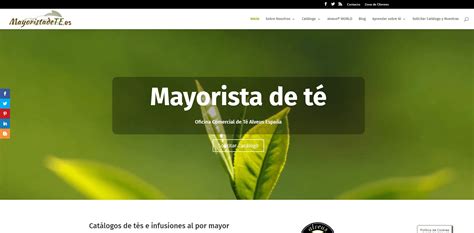 Mayorista De Té Ejemplo Diseño Web Catálogo Triunfar En La Red