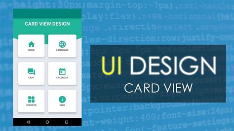 Cardview Ui Design Android Studio Using Grid Layout Youtube