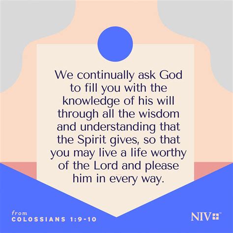 Niv Verse Of The Day Colossians 19 12