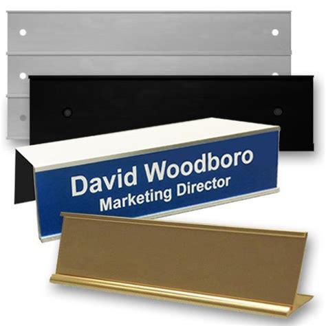 Office Name Plates Engraved Or Custom Printed Metal And Plastic