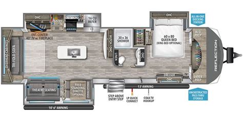 Grand Design Reflection Specs Floorplans