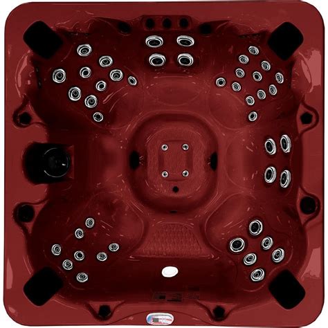 American Spas Person Jet Volt Premium Acrylic Bench Spa Standard Hot Tub With Bluetooth