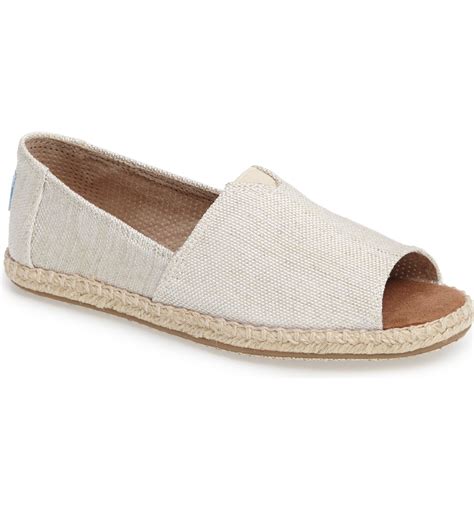 Toms Open Toe Espadrille Slip On Women Nordstrom