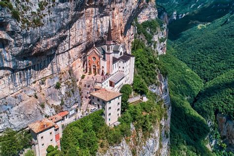 Trekking To The Sanctuary Of The Madonna Della Corona In The Province