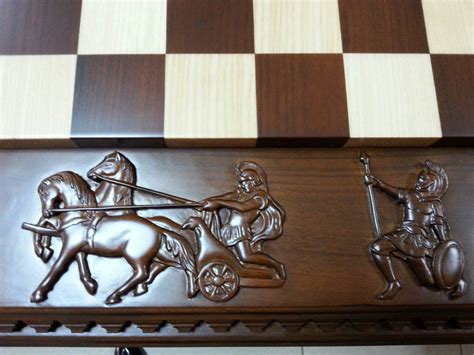 Unique Chess Board 3D Carving Wood Exclusive Wooden Chess - Etsy