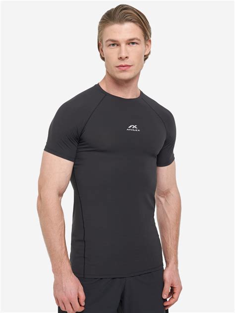 Футболка компрессионная мужская Athlex Flex Pro чёрный цвет — цена 1349 ...