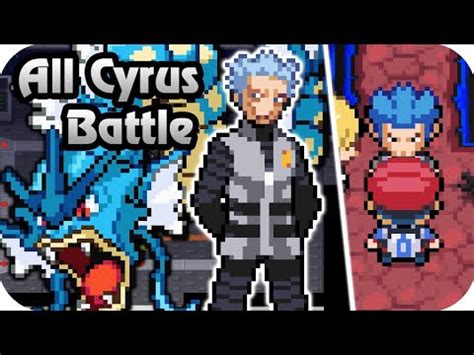 Pokemon Platinum All Galactic Boss Cyrus Battles 1080p60 YouTube