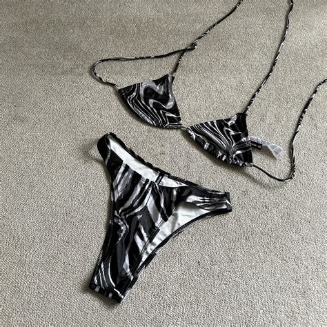 PLT Zebra Print Bikini Never Been Worn Size 8 8 Depop