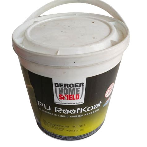 4 Litre Berger Home Shield PU Roofkoat For Waterproofing At Rs 1900 Kg