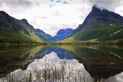 View Of Innerdalen Norway S Most Beautiful Mountain Valley Stock