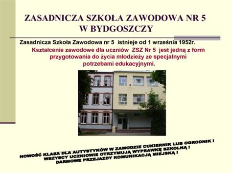 Zasadnicza Szkoła Zawodowa nr 5 REKRUTACJA DO SZKOŁY