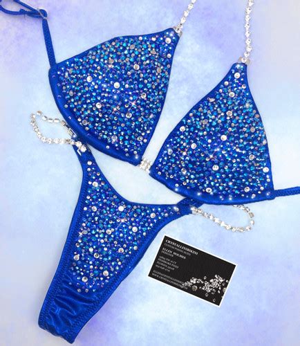 Oriana Blue Competition Bikini Crystallinibikini