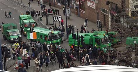 So As Part Of Birmingham S St Patrick S Day Parade They Drove A Convoy Of Road Sweepers Through