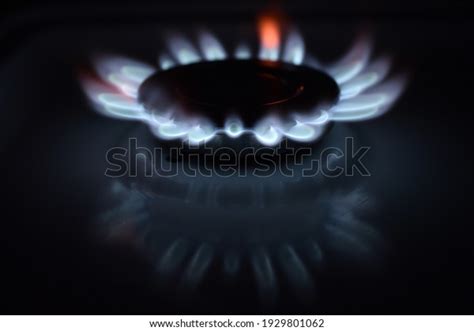 Natural Gas Burning Blue Flames On Stock Photo Shutterstock