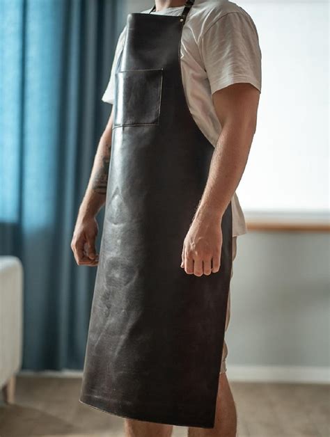 Handmade Leather Apron Butchers Apron Barista Apron Full Grain