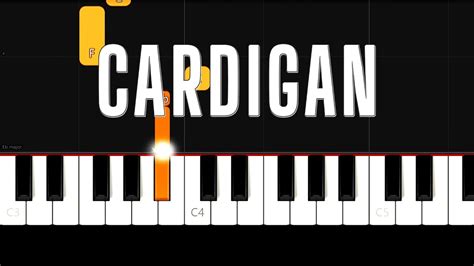 Taylor Swift - Cardigan - Easy Beginner Piano Tutorial Chords - Chordify