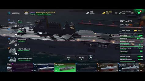 We Have Cn Type 076 Carrier Carrier With X2 Drone And X4 Grenade Launcher Modern Warships