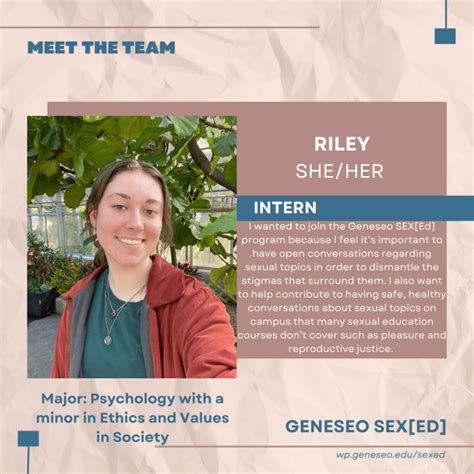 Meet Our Interns Geneseo Sex Ed