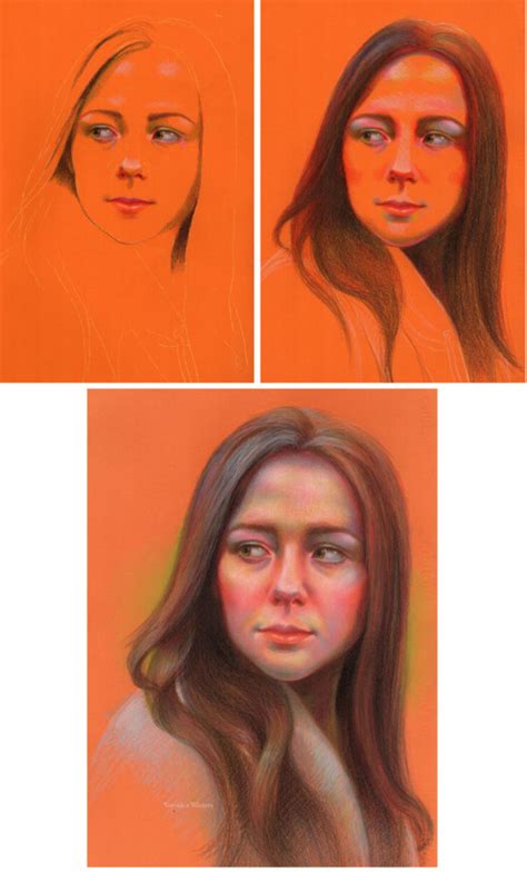 Realistic Colored Pencil Portrait Drawing Guide Veronica Winters Painting