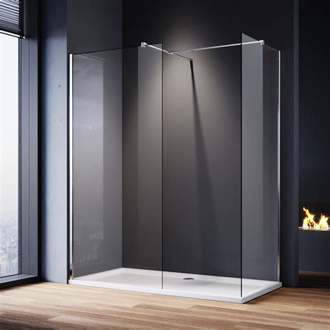 Large Frameless Walk In Shower Enclosures And Tray Screen Cubicle Glass