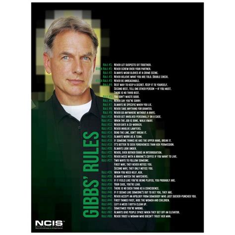 Ncis Gibbs' Rules Printable List