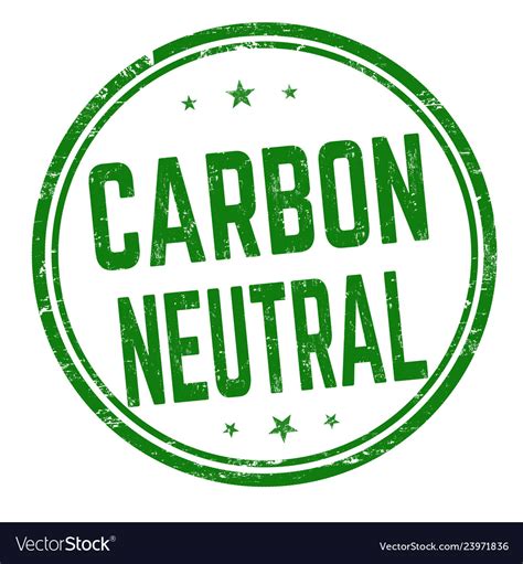 Carbon Neutral Sign Or Stamp Royalty Free Vector Image