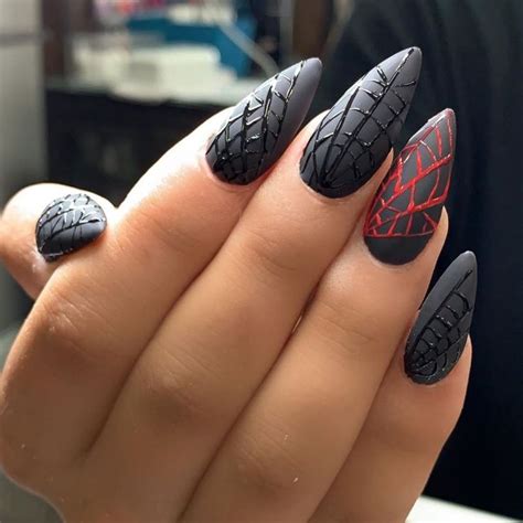 50 Trendy Spider Web Nail Art Designs For Halloween Nail Art Designs