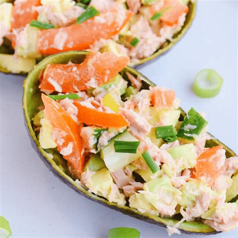 Koolhydraatarme Avocado Salade Met Tonijn Gezonderecepten Nl