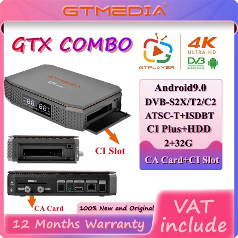 Gtmedia Gtx Combo K K Android Satelliten Empf Nger Dvb S T C Tv