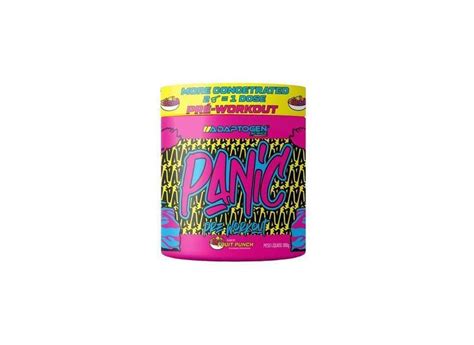 Panic Pre Workout 300G Sabor Fruit Punch Adaptogen em Promoção é