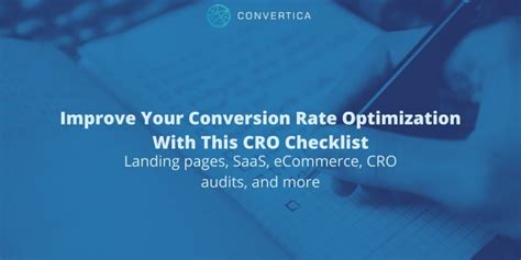 Improve Your Conversion Rate Optimization With This Cro Checklist