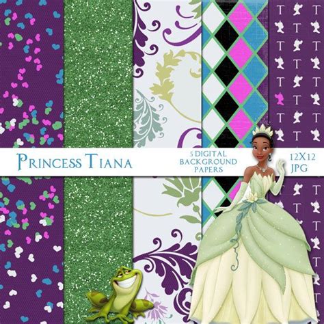 Princess And The Frog Digital Scrapbook Background Papers Etsy