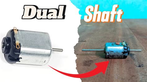 How To Make Dual Shaft Dc Motor At Home Youtube