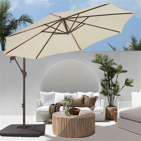 Buy Le Conte Metz 10 Ft Offset Hanging Patio Umbrella Cantilever