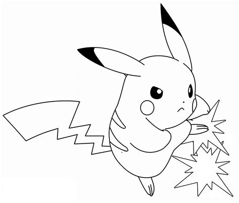 Pokemon pikachu lightning bolt drawing line art | Pokemon coloring pages, Pikachu coloring page ...