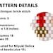 Santa Claus Brick Stitch Earring Pattern Christmas Seed Bead Xmas