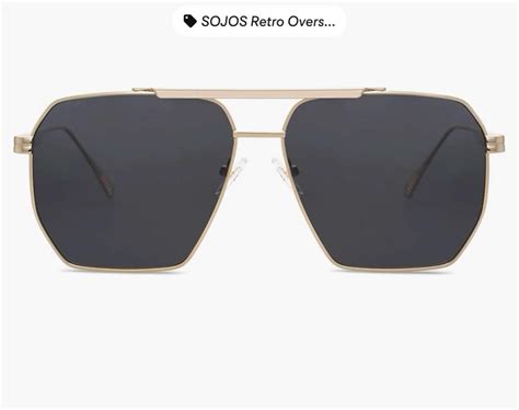 Sojos retro oversized square polarized sunglasses – Artofit