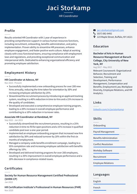 Top Hr Coordinator Resume Objective Examples Resumecat