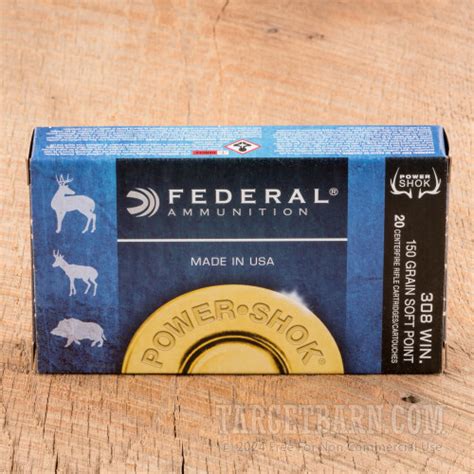 Federal Power Shok 308 Winchester 150 Grain Sp 20 Rounds