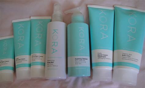 My KORA skincare products - Not Enough Lip Gloss