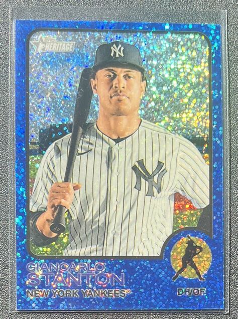 Topps Heritage Chrome Refractor Giancarlo Stanton For