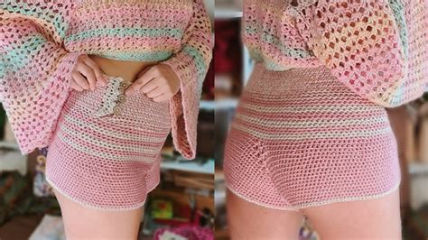 Diy Crochet Shorts How To Crochet High Waisted Shorts Tutorial 70s