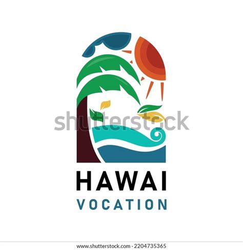 Hawaiian Vacation Logo Inspiration Tourism Company Stock Vector (Royalty Free) 2204735365 ...