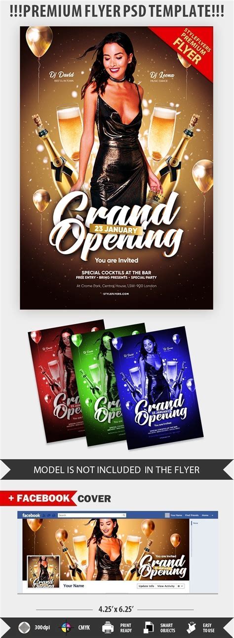 Grand Opening PSD Flyer Template #33644 - Styleflyers