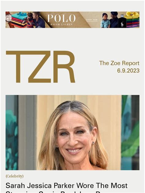 The Zoe Report Sarah Jessica Parker Wore The Most Stunning Carrie