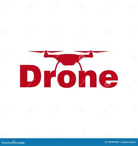 Red Drone Company Logo Design Stock Vector Illustration Of Design