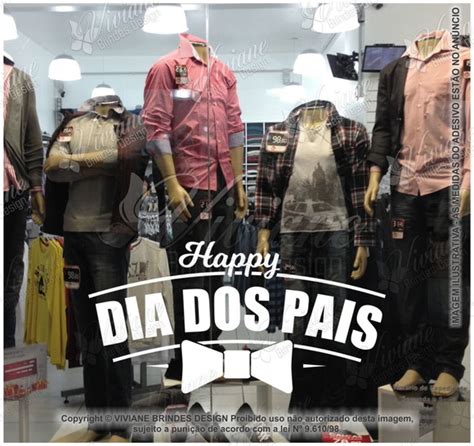 Adesivo Parede Decorativo Para Vitrine Dia Dos Pais Elo